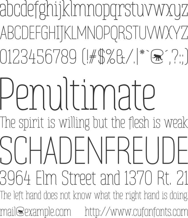 Zowieyoë font preview