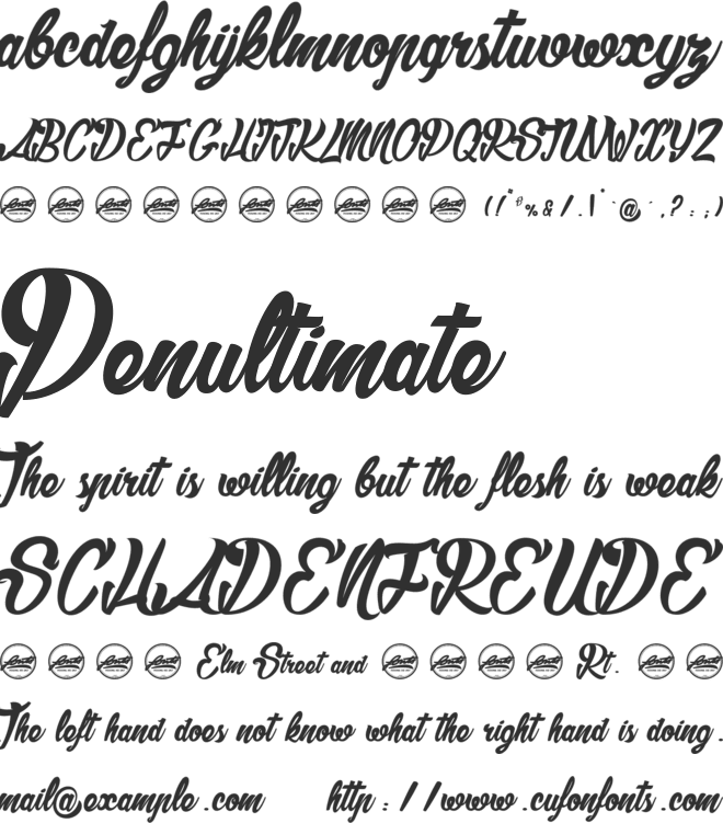 Slam_PersonalUseOnly font preview