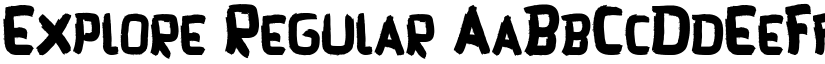 Explore Regular font