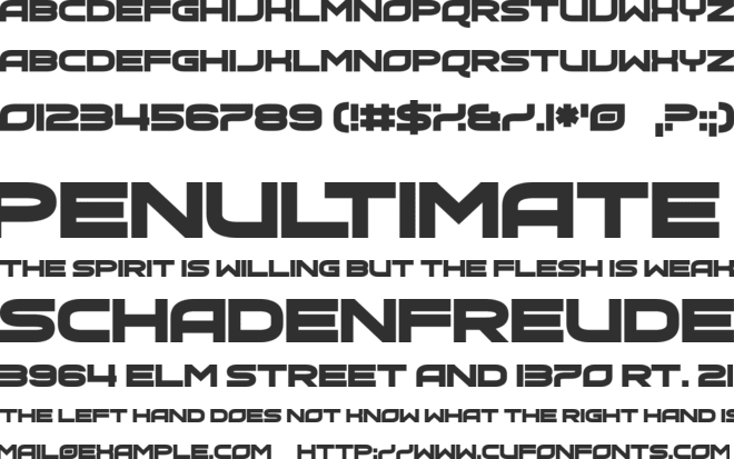 Hot Bleb font preview