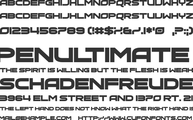 Hot Bleb font preview