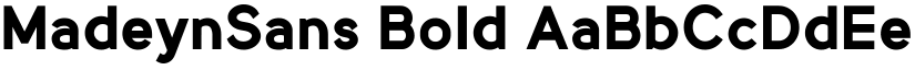 MadeynSans Bold font