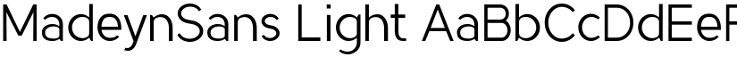 MadeynSans Light font
