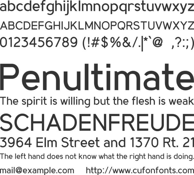 MadeynSans font preview