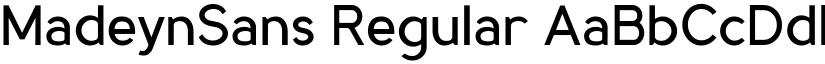 MadeynSans Regular font