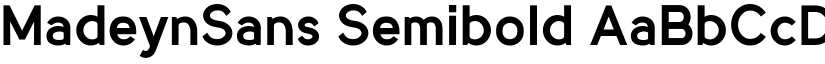 MadeynSans Semibold font