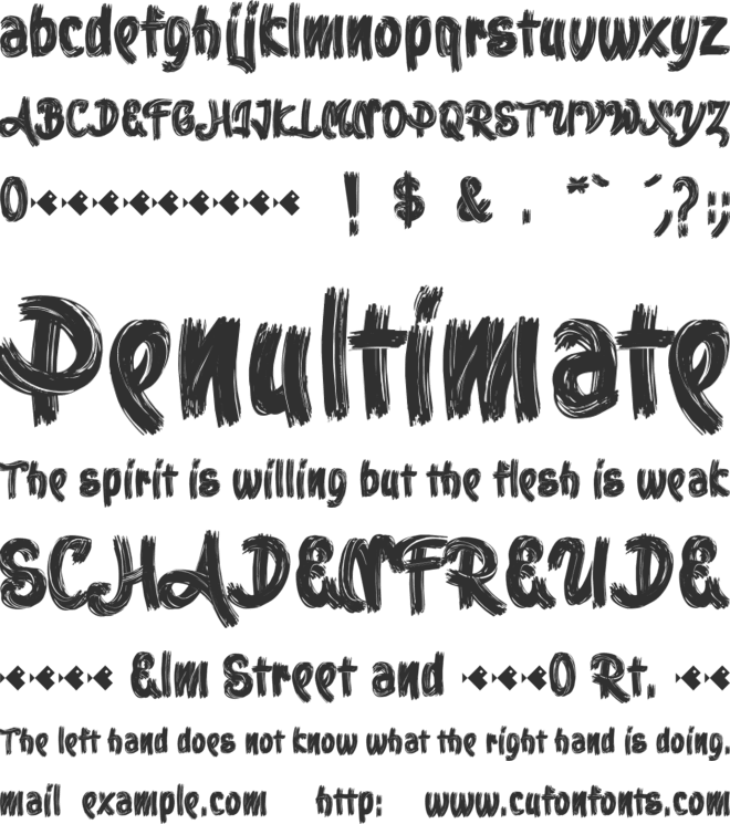 Stoica Brush font preview