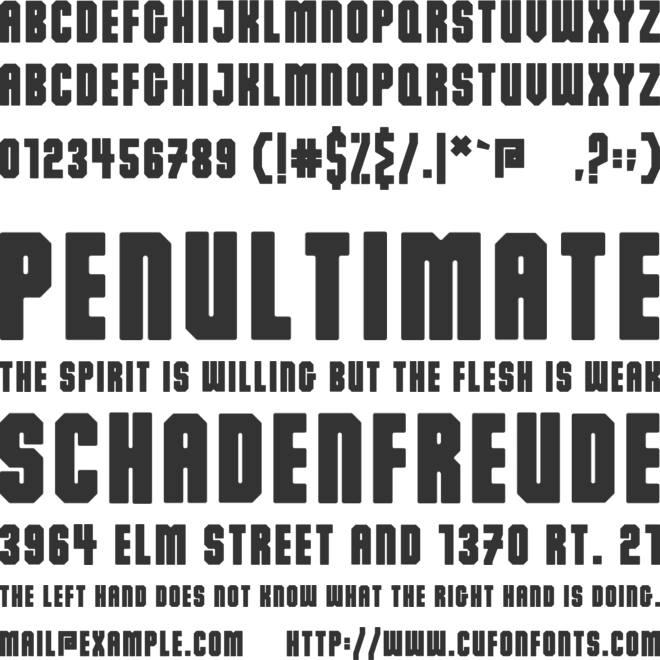 Dalmation font preview