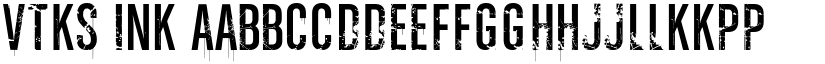 vtks ink font