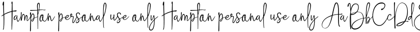 Hampton personal use only font download