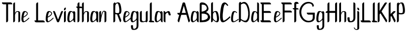 The Leviathan font download