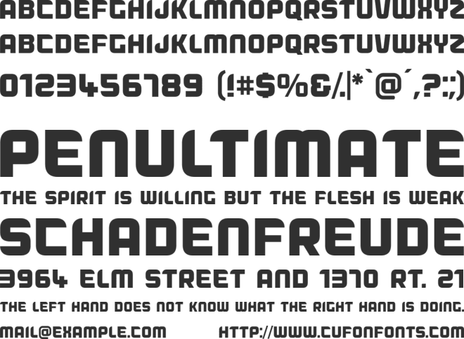 Dogfish font preview