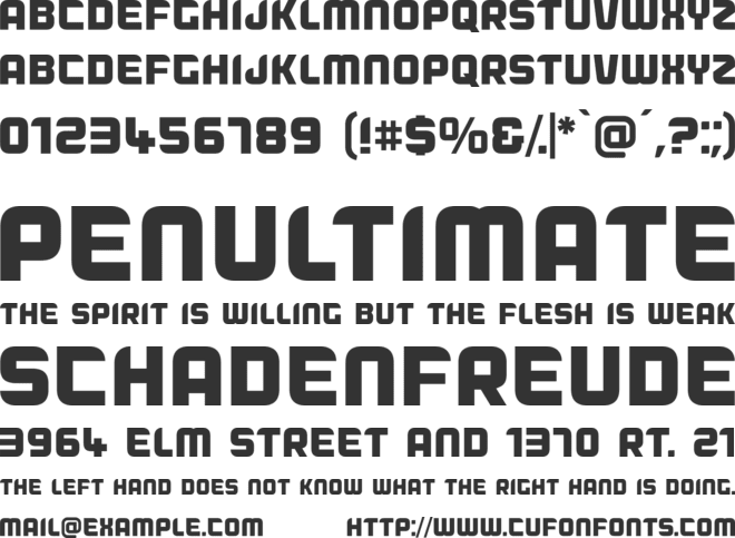 Dogfish font preview