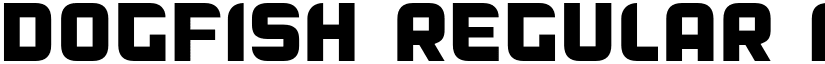 Dogfish Regular font