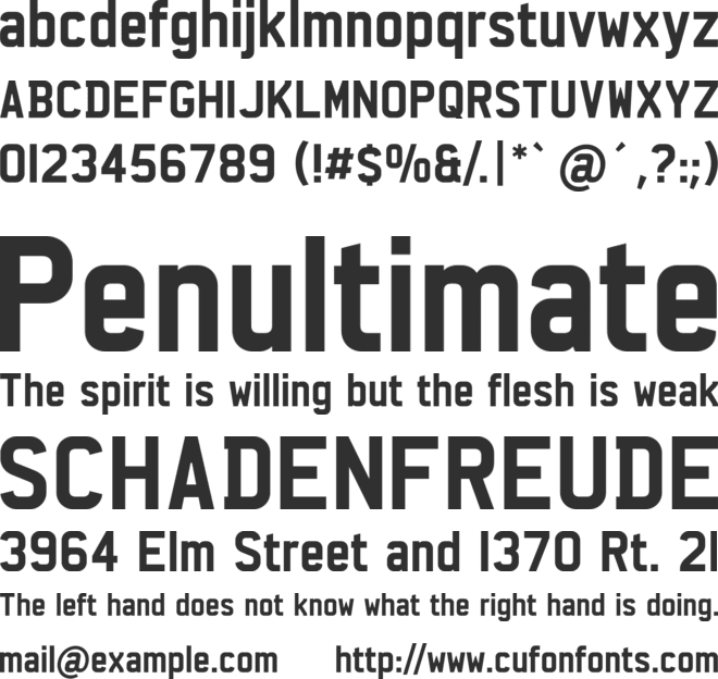 Charles Wright font preview