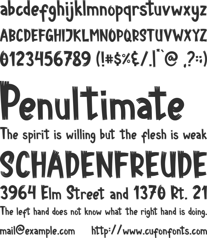 Daily Milk font preview