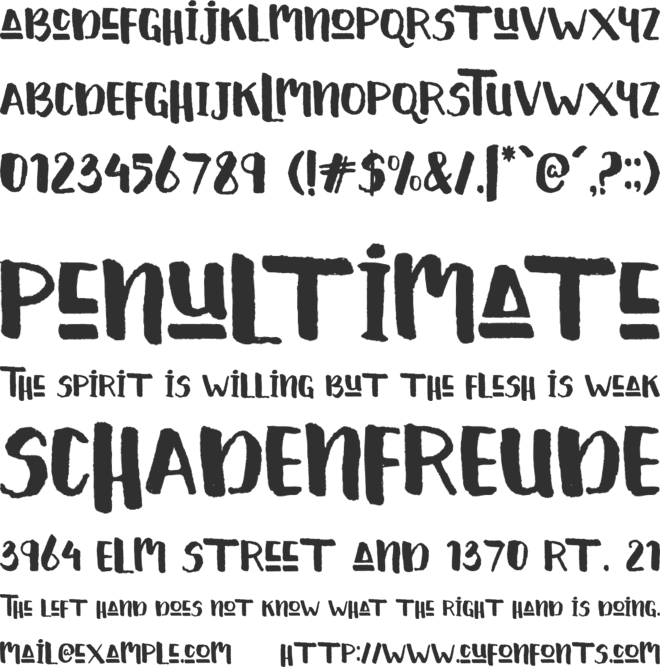 Hello Cute font preview
