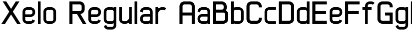 Xelo Regular font