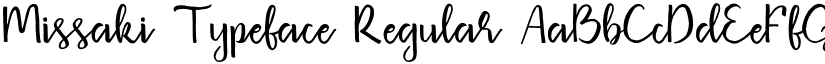 Missaki Typeface Regular font