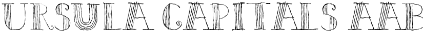 Ursula Capitals font