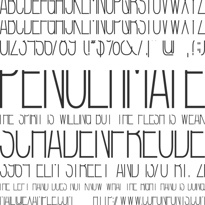 Bologna Sansish font preview