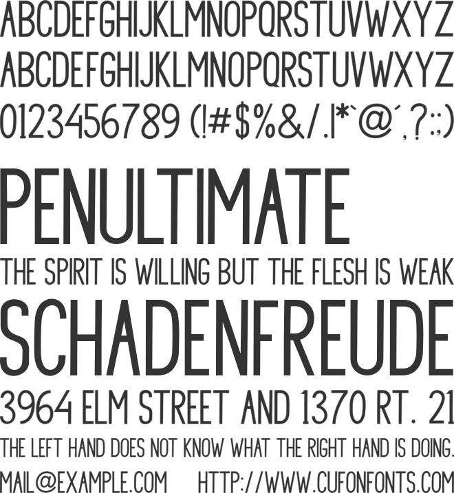 Princella Sans font preview
