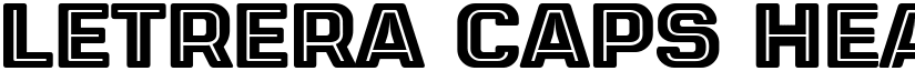 LETRERA CAPS Heavy font