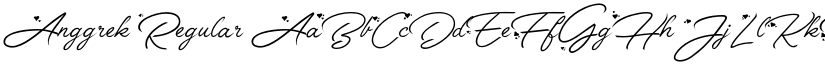 Anggrek Regular font
