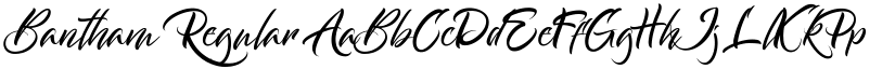 Bantham Regular font