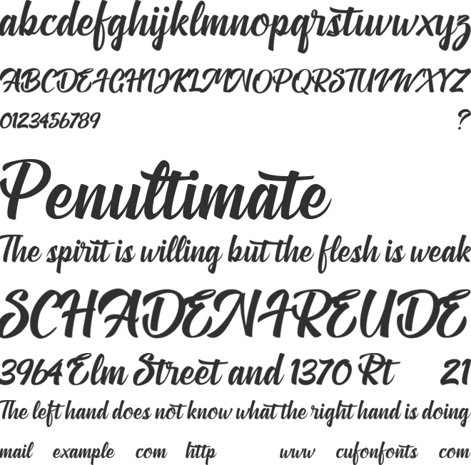 Anthemie font preview