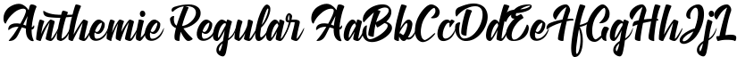 Anthemie Regular font