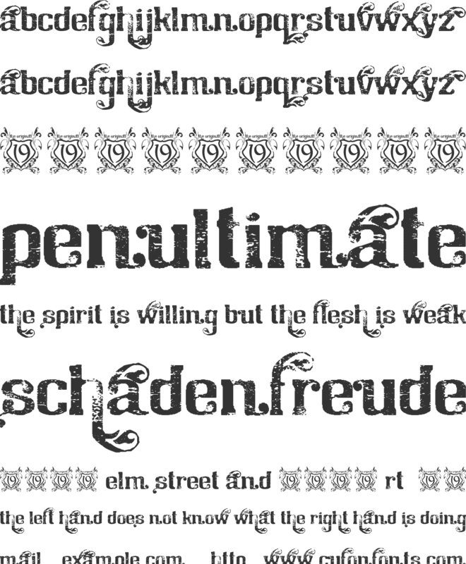 Chicago House font preview