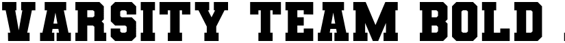 Varsity Team Bold font