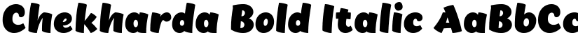 Chekharda Bold Italic font