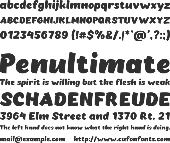 Chekharda font preview