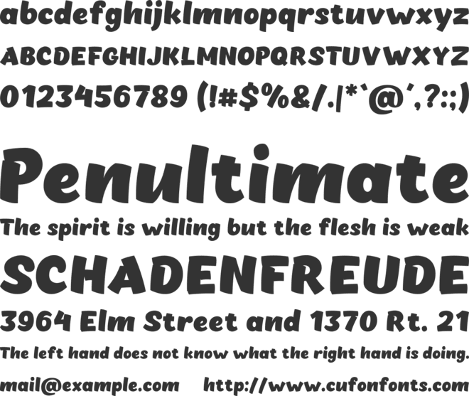 Chekharda font preview