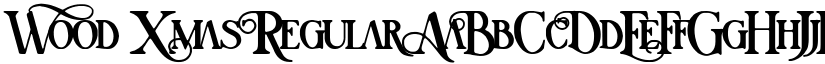 Wood Xmas Regular font