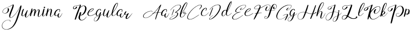 Yumina Regular font