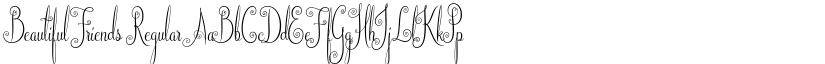 Beautiful Friends Regular font