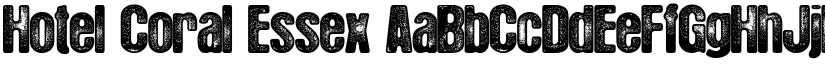 Hotel Coral Essex font