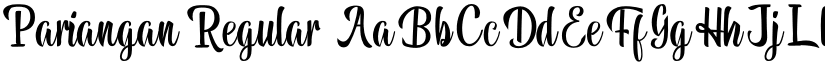 Pariangan Regular font