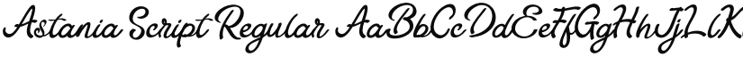 Astania Script Regular font