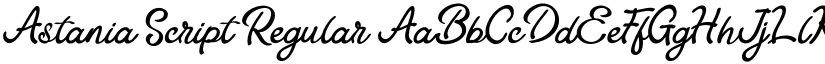 Astania Script Regular font