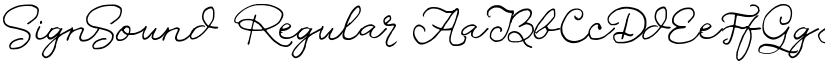 SignSound Regular font