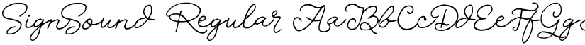 SignSound Regular font