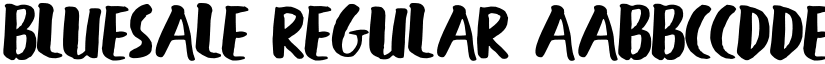 BLUESALE Regular font