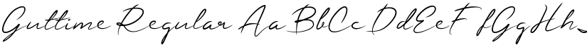Guttime Regular font