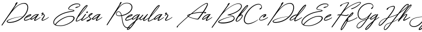 Dear Elisa Regular font