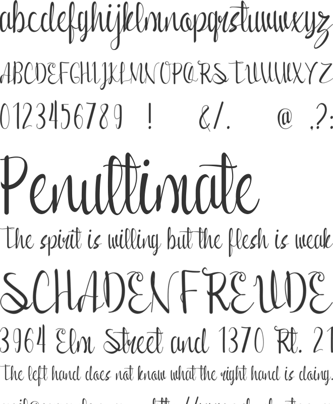 Romansha font preview