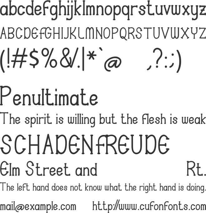 Carraosh font preview